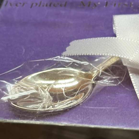 Bundle Tender Times Silver Plated My First My First Cup New &Feeding Spoon Open - Picture 7 of 13